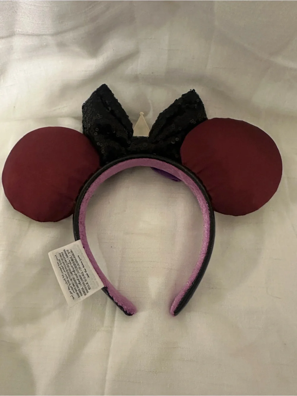Disney Villain Poison Apple Ear Headband with Purple Bow